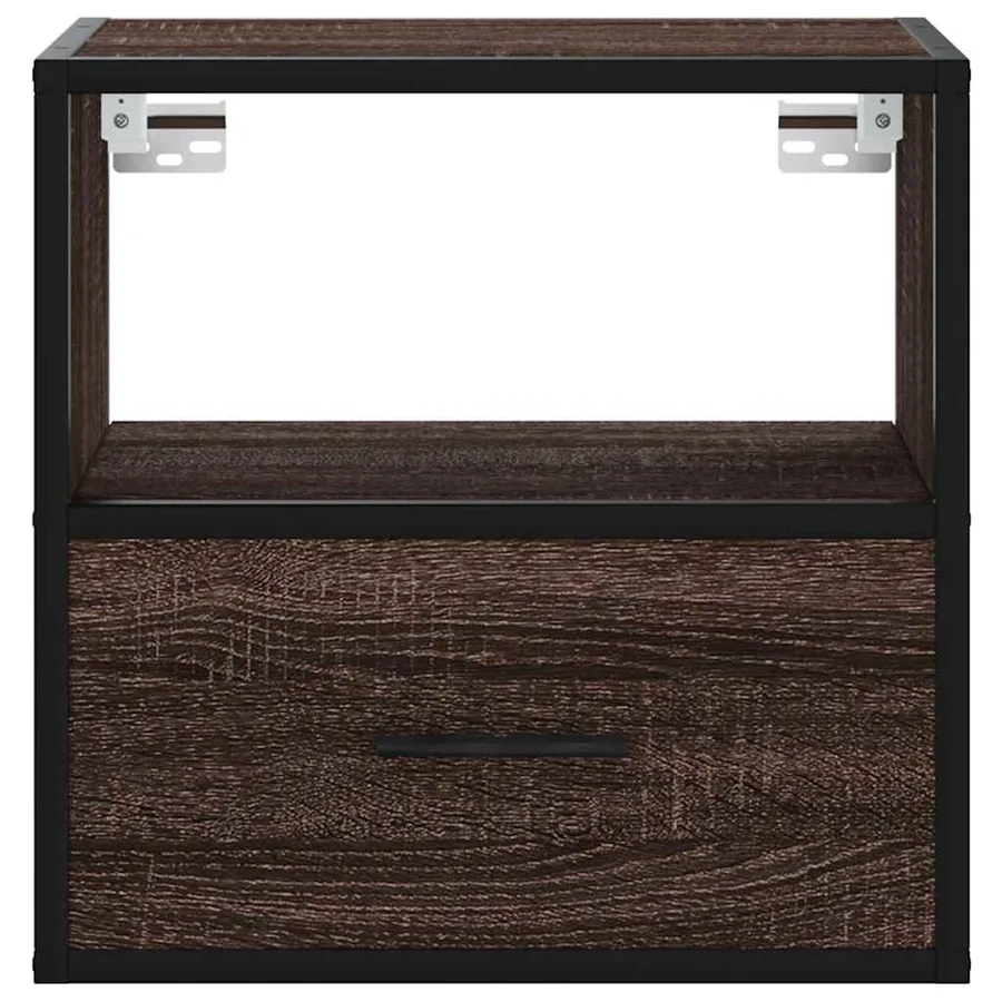 Tables de chevet murales 2 pcs chêne marron 40x31x39,5 cm - 5