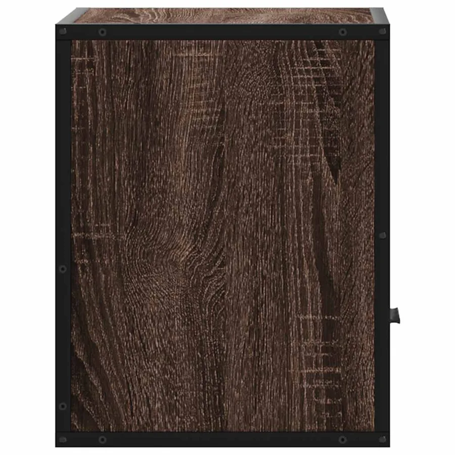 Tables de chevet murales 2 pcs chêne marron 40x31x39,5 cm - 7