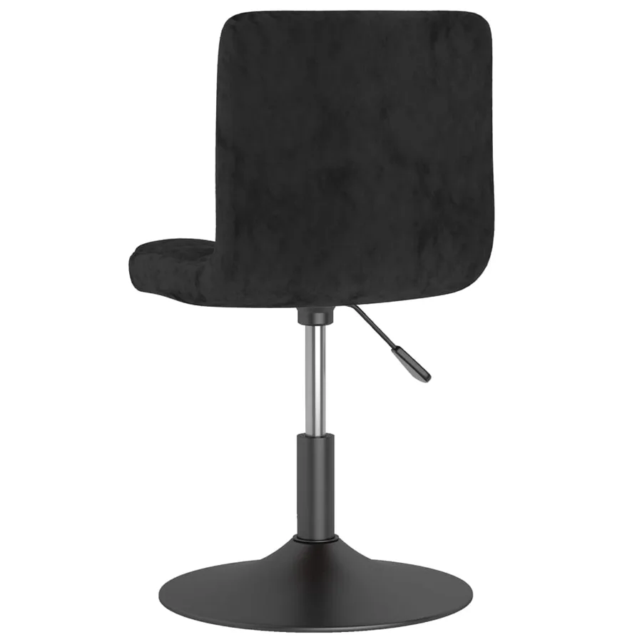 Tabouret de bar pivotant noir velours - 5