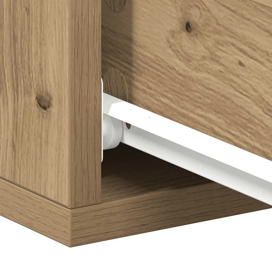 Tables de chevet flottantes 2 pcs chêne artisanal 40x32x15 cm - 11