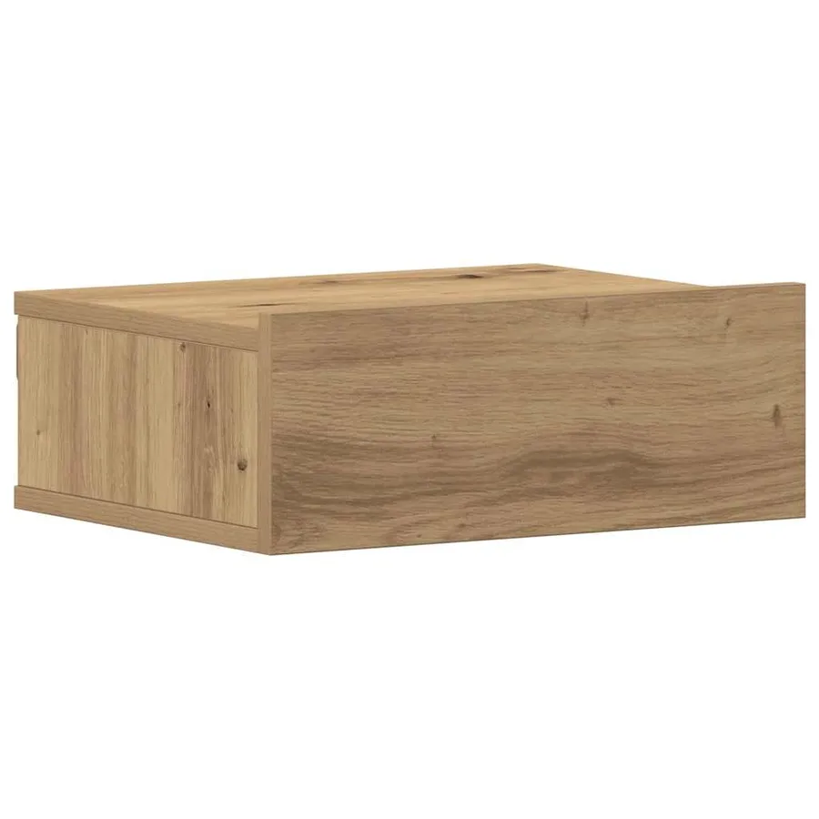 Tables de chevet flottantes 2 pcs chêne artisanal 40x32x15 cm - 5