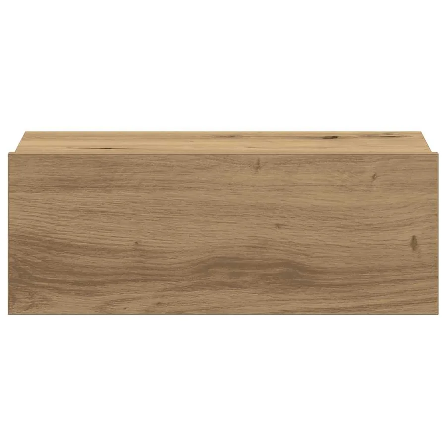 Tables de chevet flottantes 2 pcs chêne artisanal 40x32x15 cm - 7