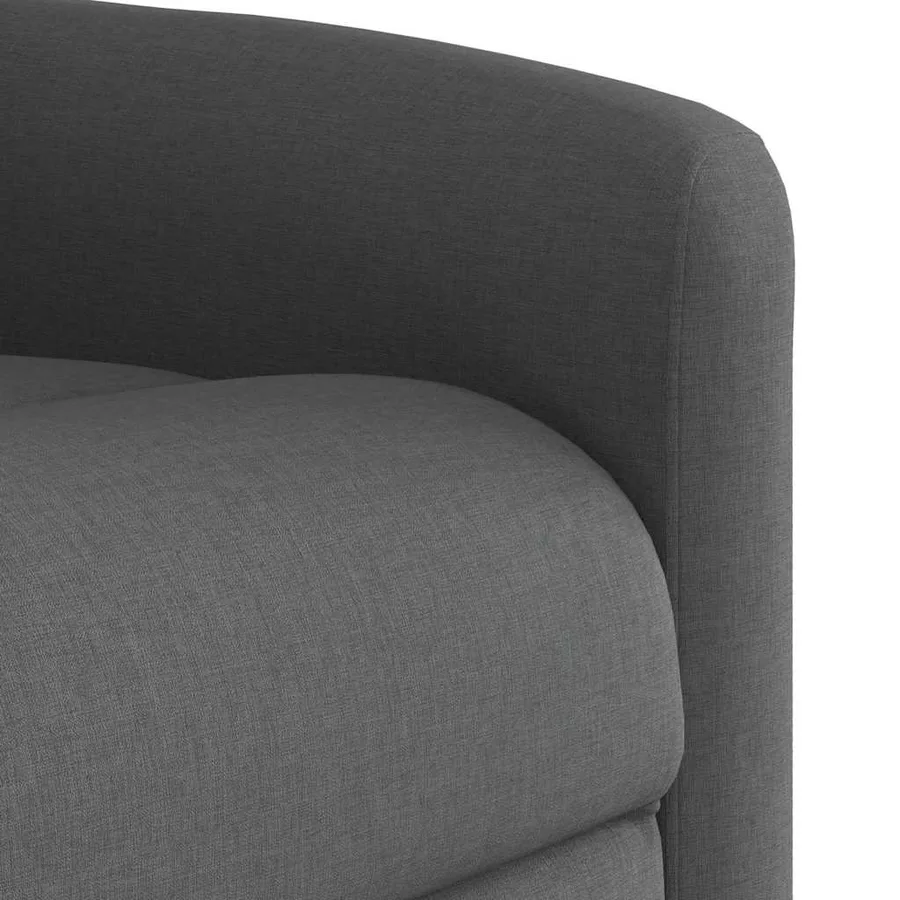 Fauteuil inclinable Gris foncé Tissu - 8