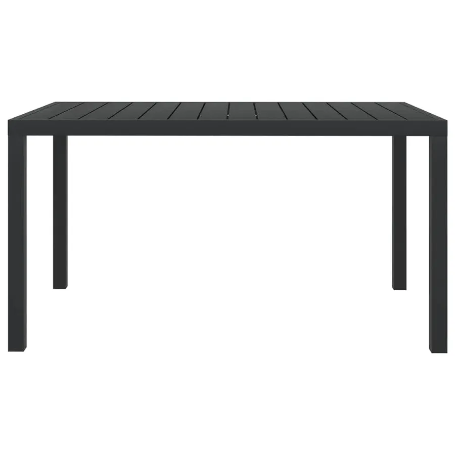 Ensemble à dîner de jardin avec coussins 5 pcs poly rotin noir - 10