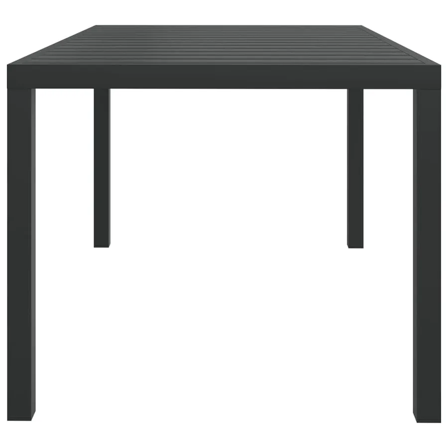 Ensemble à dîner de jardin avec coussins 5 pcs poly rotin noir - 11