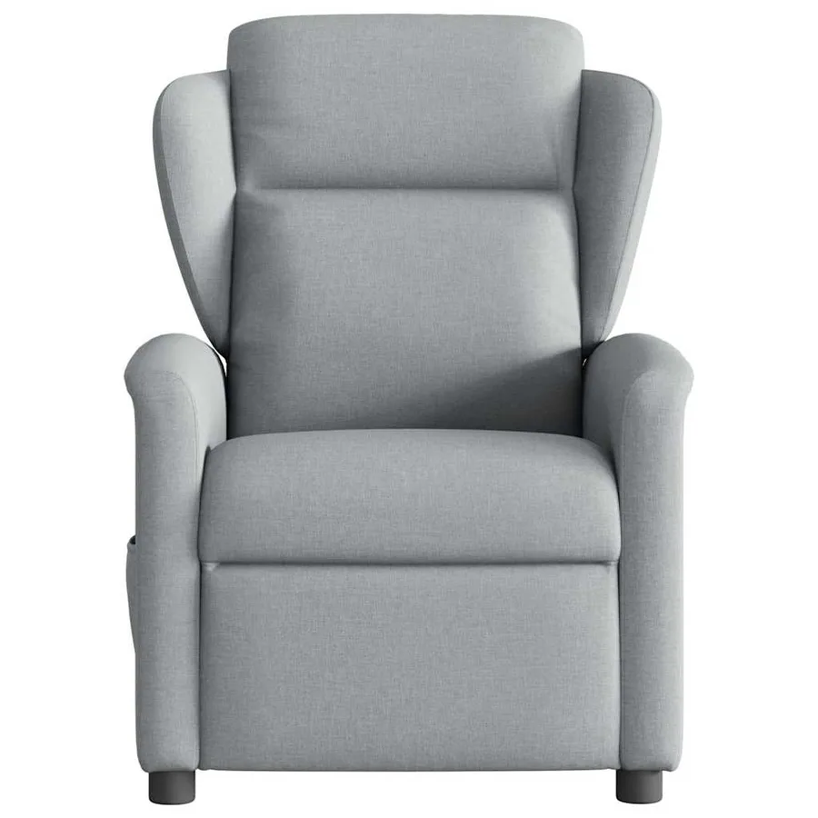 Fauteuil inclinable électrique Gris clair Tissu - 5