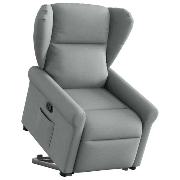 Fauteuil inclinable Gris clair Tissu
