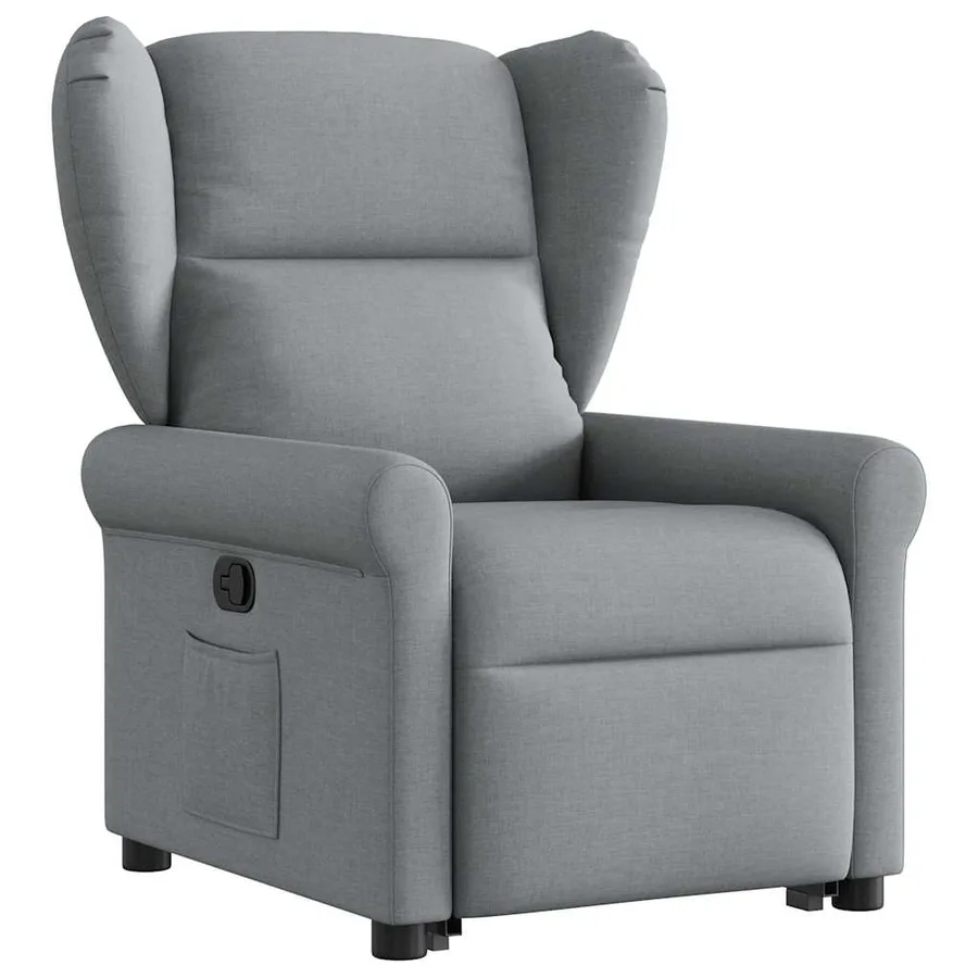 Fauteuil inclinable Gris clair Tissu - 3