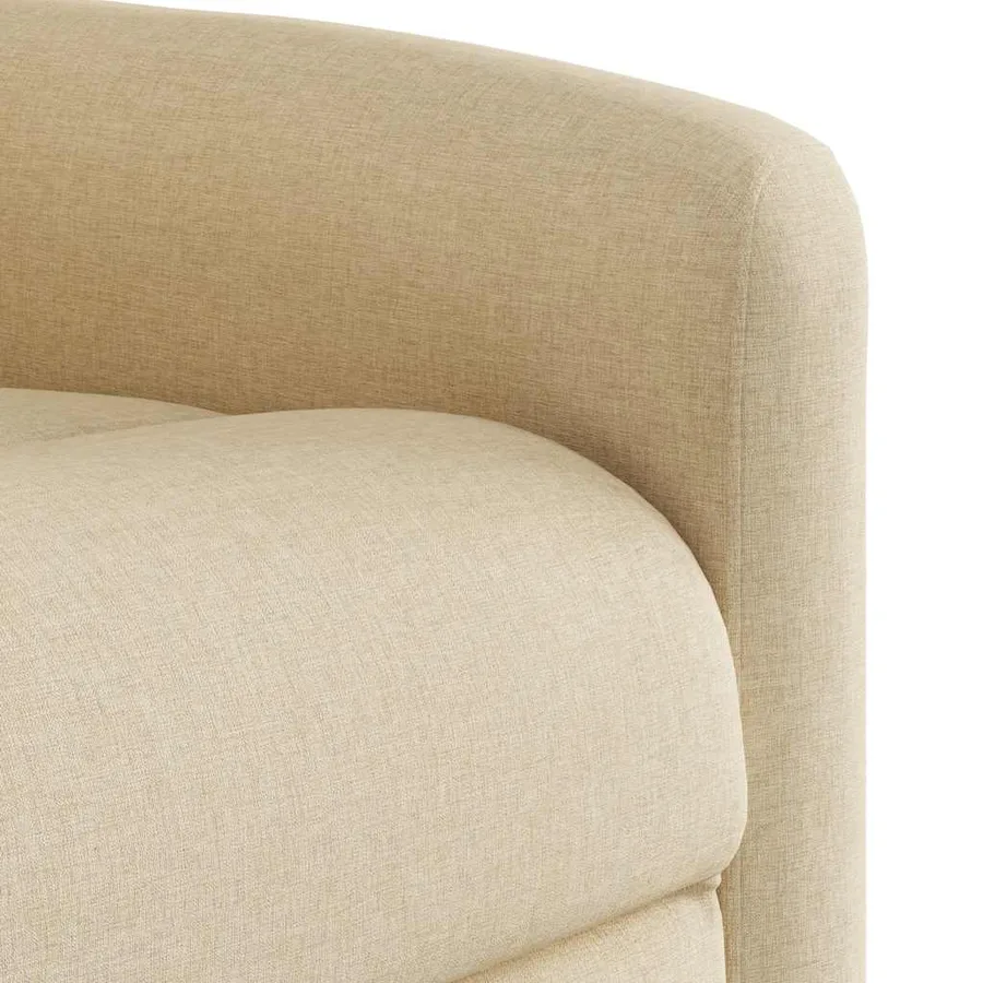 Fauteuil inclinable Crème Tissu - 11