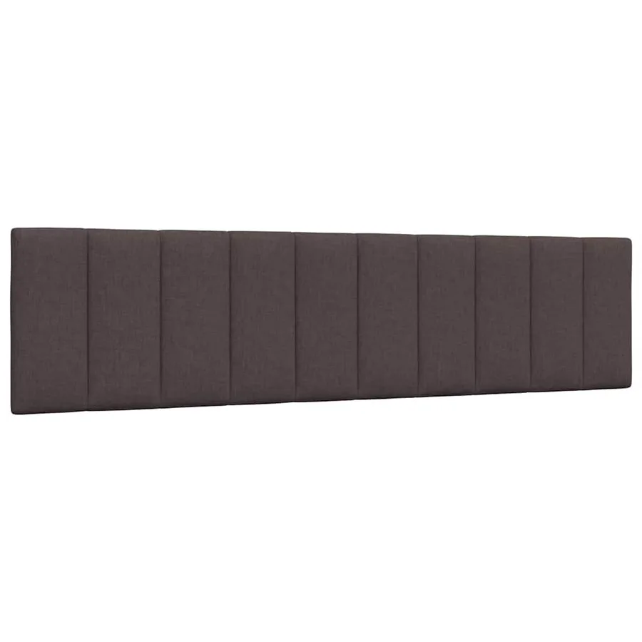 Lit avec matelas Hanko marron foncé 200x200 cm tissu - 9