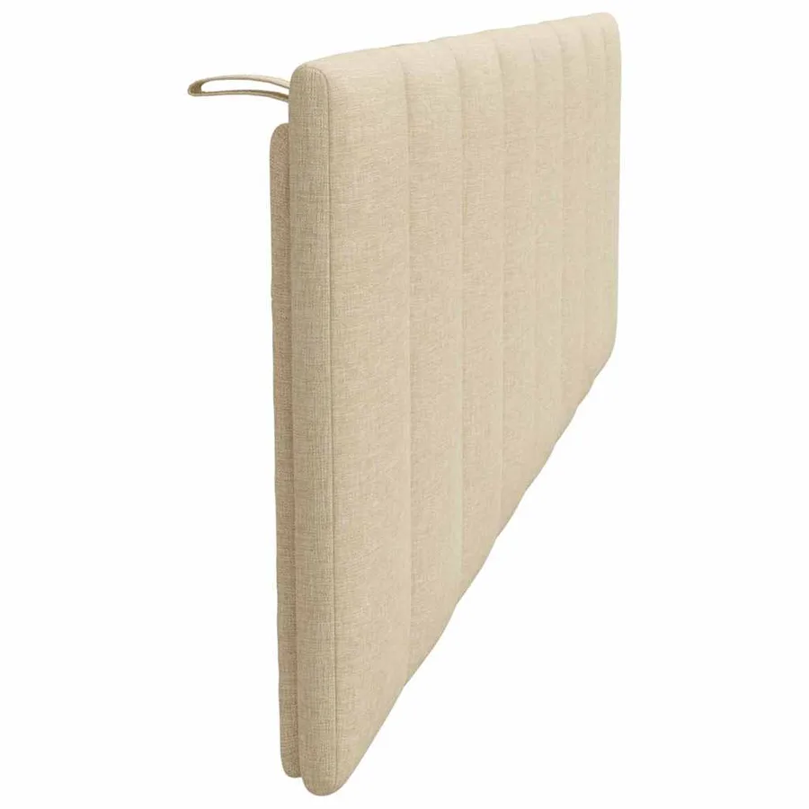 Coussin de tête de lit Hanko crème 160 cm tissu - 5