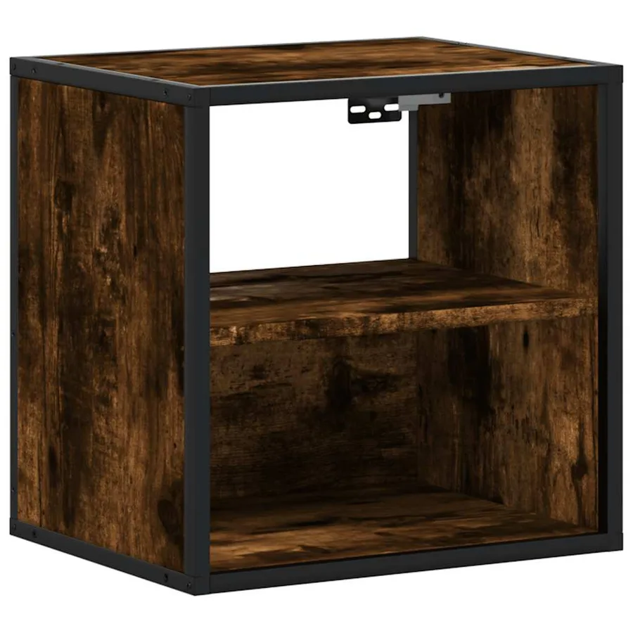 Table de chevet murale Chêne fumé 40x31x39,5 cm - 2