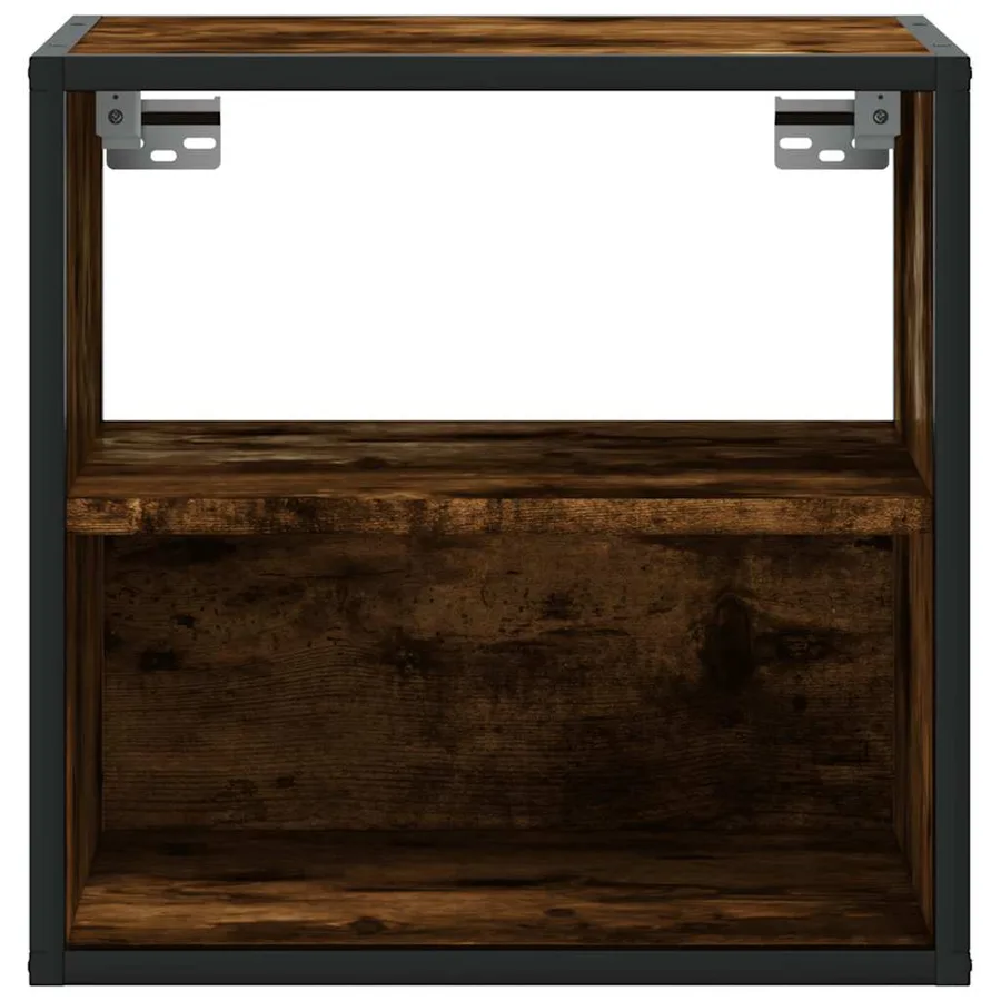 Table de chevet murale Chêne fumé 40x31x39,5 cm - 5