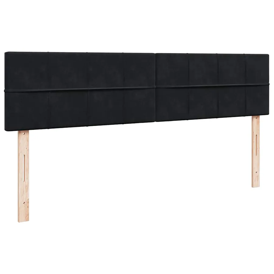 Cadre de lit ottoman avec matelas noir 180x200 cm velours - 8