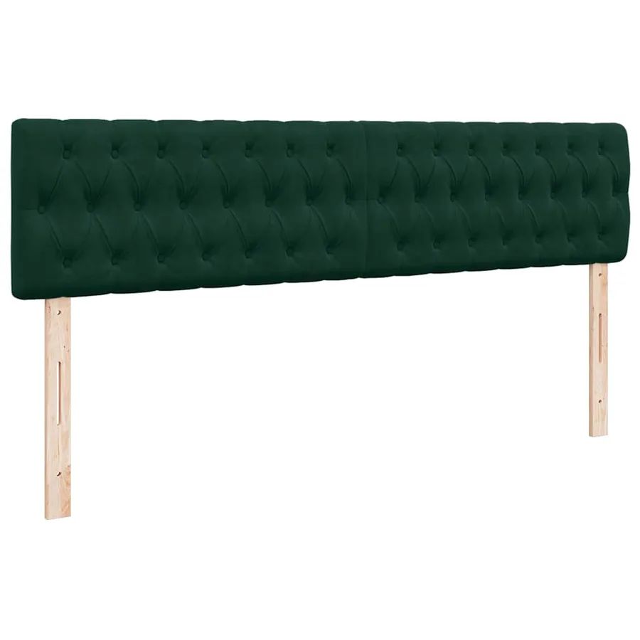 Cadre de lit ottoman avec matelas vert foncé 180x200 cm velours - 8