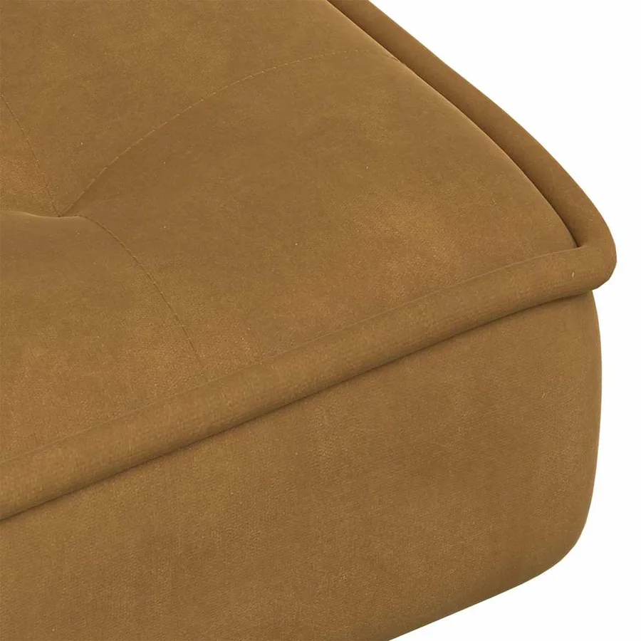 Chaise de relaxation marron 64x74x84 cm velours - 8