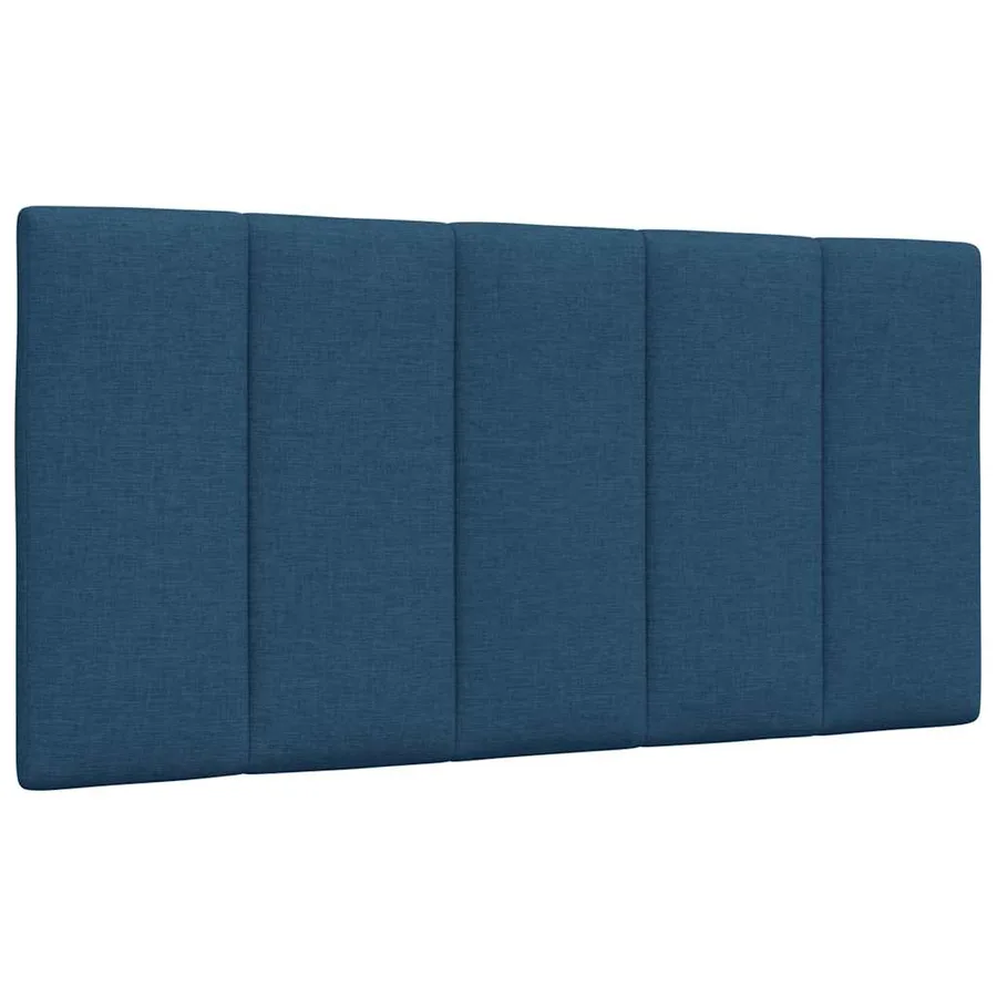Cadre de lit sans matelas Hanko bleu 100x200 cm tissu - 10