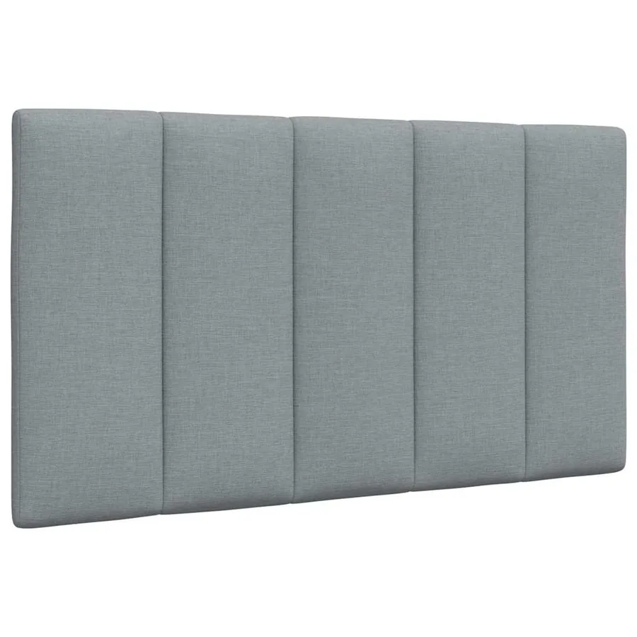 Coussin de tête de lit Hanko gris clair 80 cm tissu