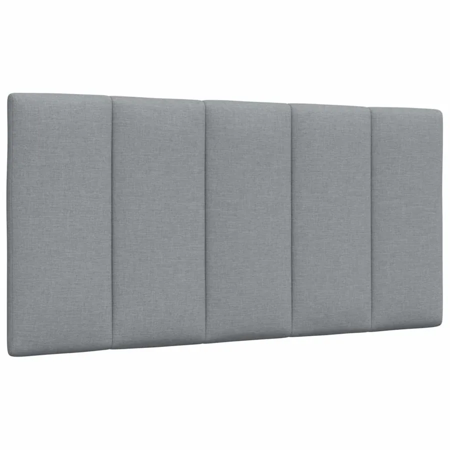 Coussin de tête de lit Hanko gris clair 100 cm tissu