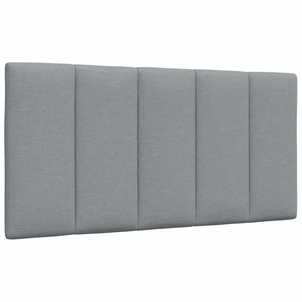 Coussin de tête de lit Hanko gris clair 100 cm tissu