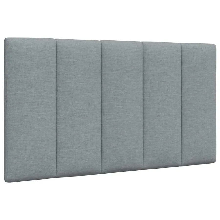 Cadre de lit sans matelas Hanko gris clair 90x190 cm tissu - 7
