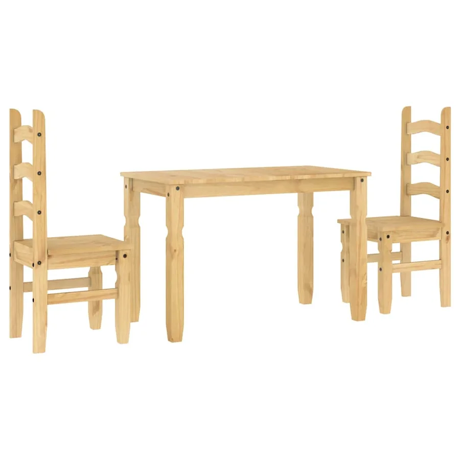 Ensemble à manger PANAMA 3 pcs bois de pin massif - 2
