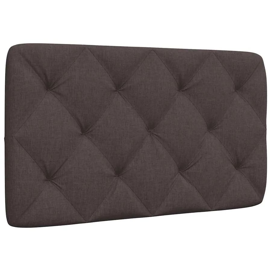Coussin de tête de lit marron foncé 80 cm tissu