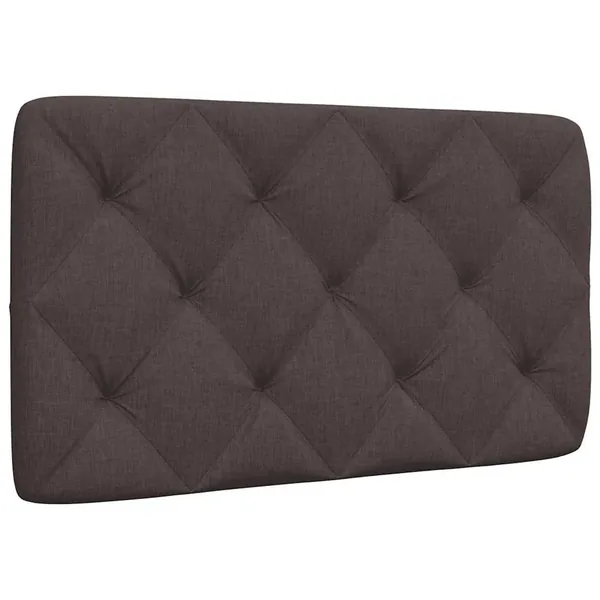 Coussin de tête de lit marron foncé 80 cm tissu