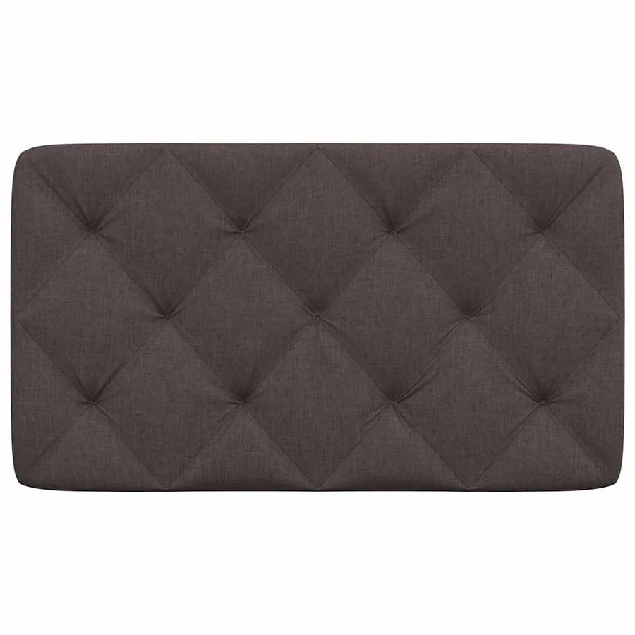 Coussin de tête de lit marron foncé 80 cm tissu - 4