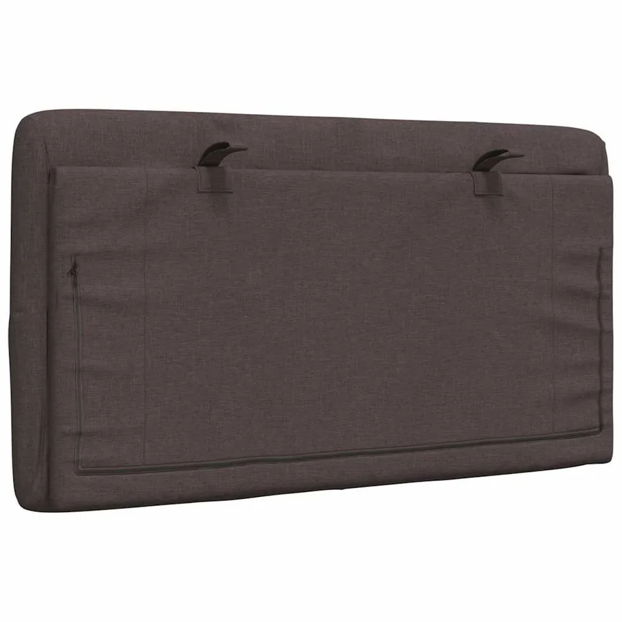 Coussin de tête de lit marron foncé 80 cm tissu - 6