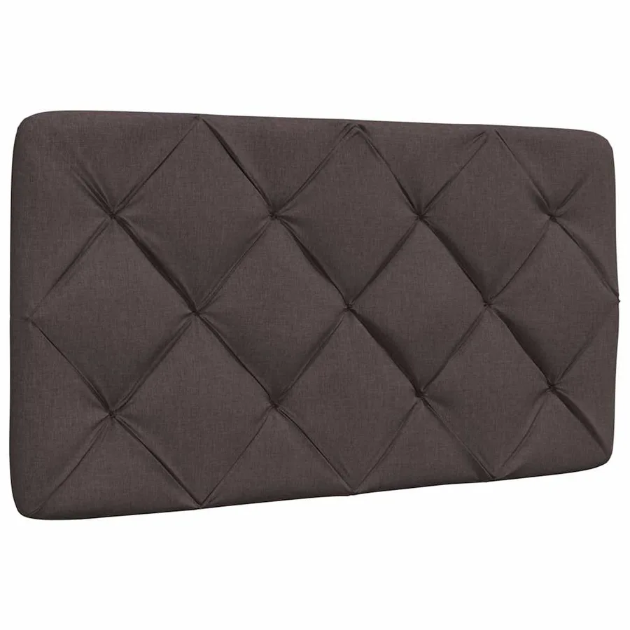 Cadre de lit sans matelas marron foncé 80x200 cm tissu - 7