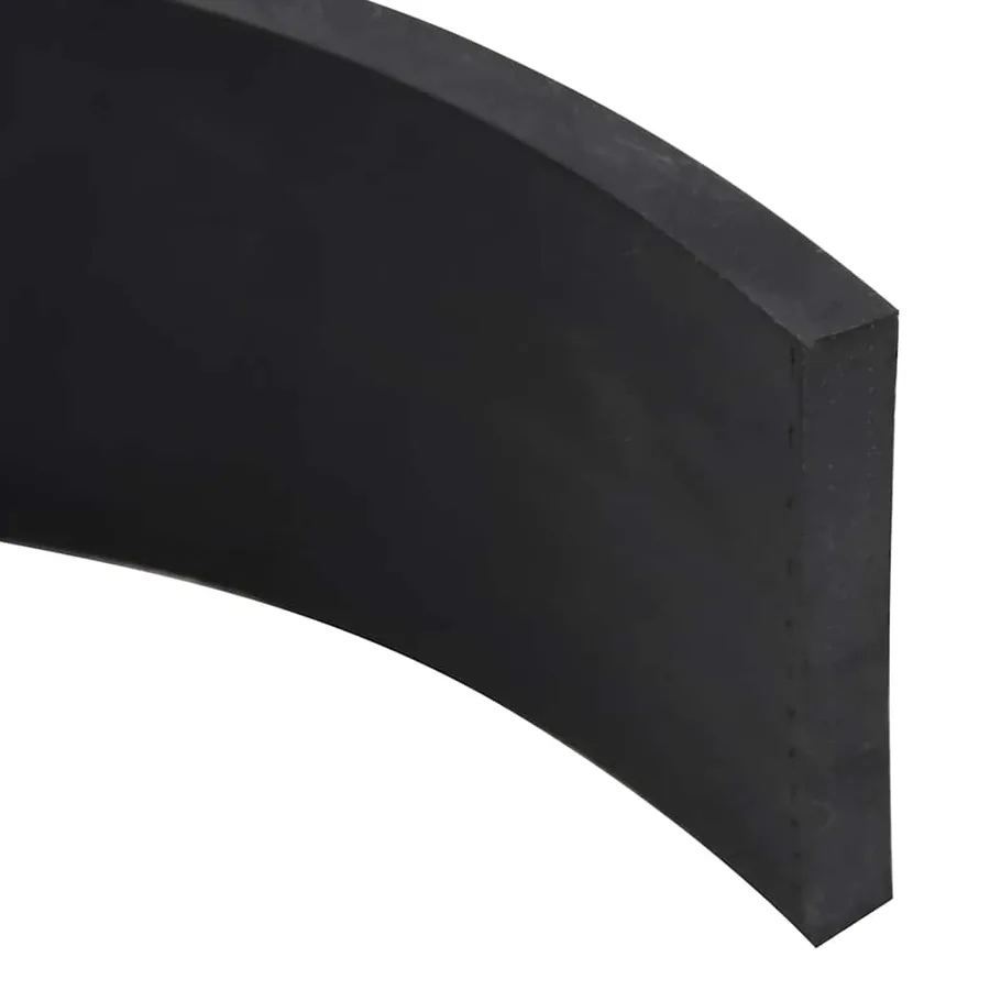 Bordure en caoutchouc de chasse-neige noir 150x8x1 cm - 4