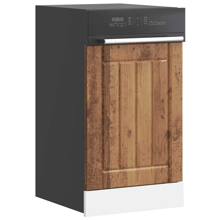 Panneau de lave-vaisselle Lucca vieux bois bois d'ingénierie