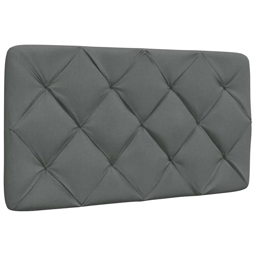 Lit avec matelas gris foncé 90x200 cm tissu - 9