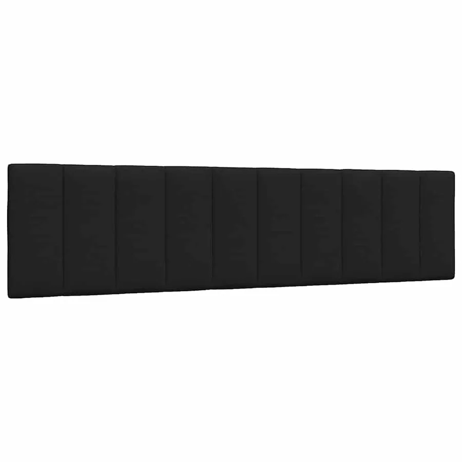 Cadre de lit sans matelas Hanko noir 200x200 cm tissu - 8