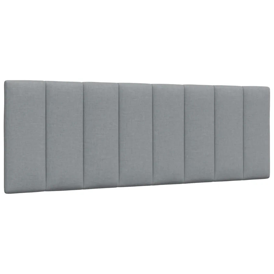 Coussin de tête de lit Hanko gris clair 120 cm tissu