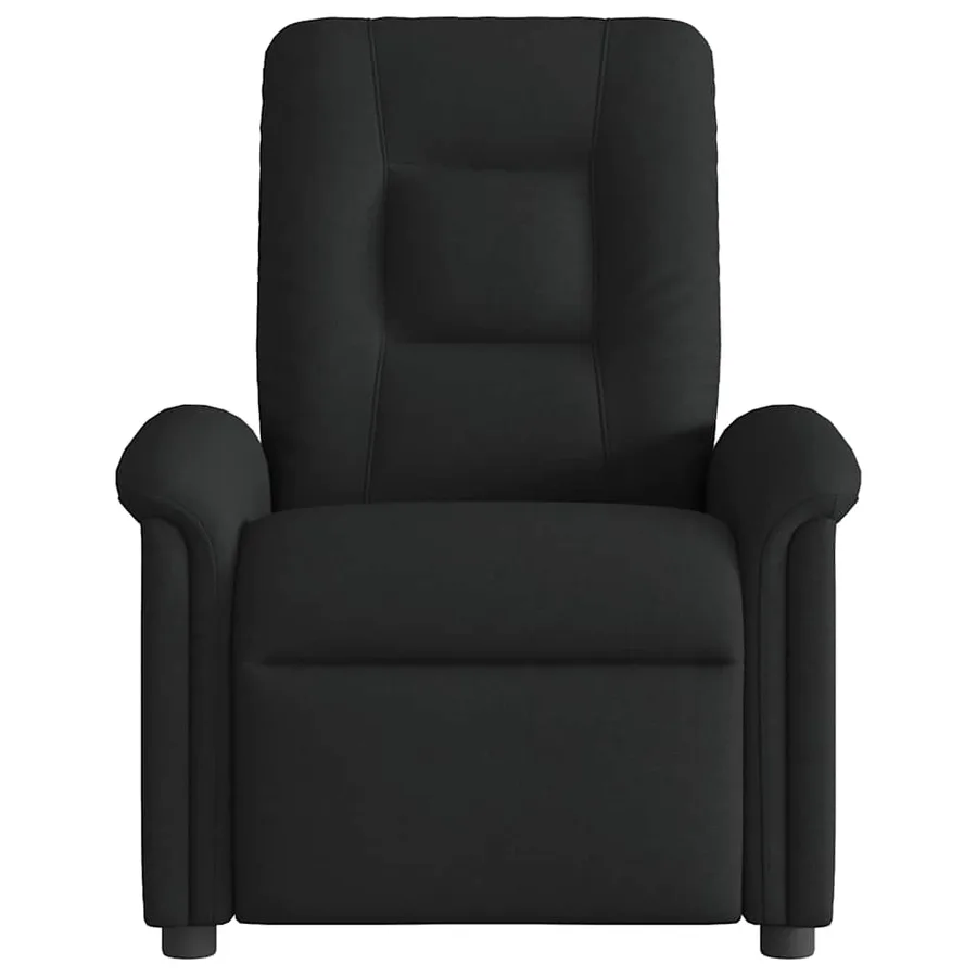 Fauteuil de massage inclinable électrique Noir Tissu - 5