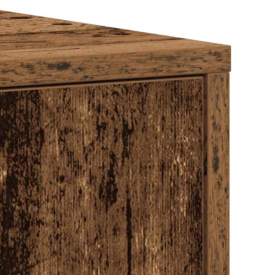 Armoire salle de bain vieux bois 30x30x183,5 cm bois ingénierie - 10