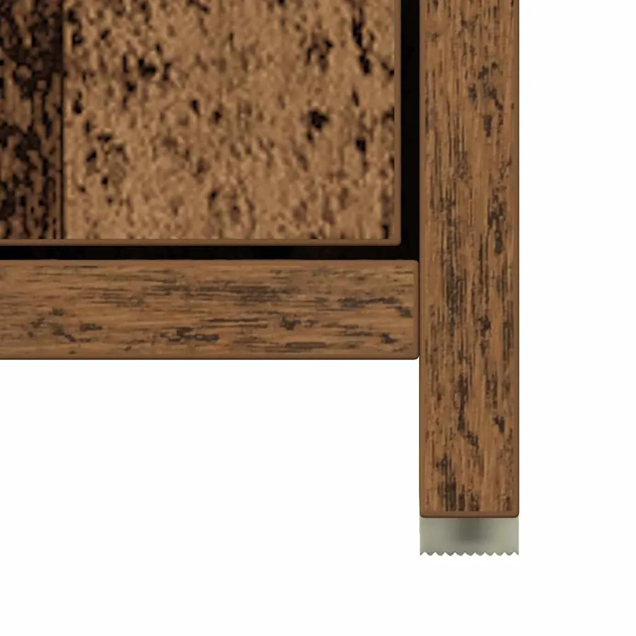 Armoire salle de bain vieux bois 30x30x183,5 cm bois ingénierie - 12