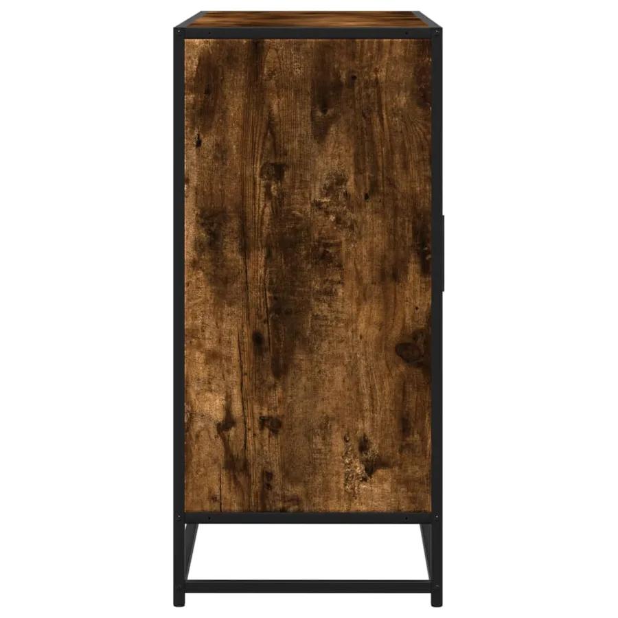 Buffet chêne fumé 92x35x76 cm bois d'ingénierie - 5