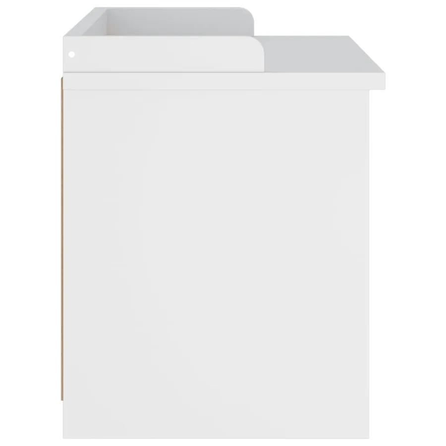 Banc de couloir SANDNES blanc 87x40x50 cm bois de pin massif - 6