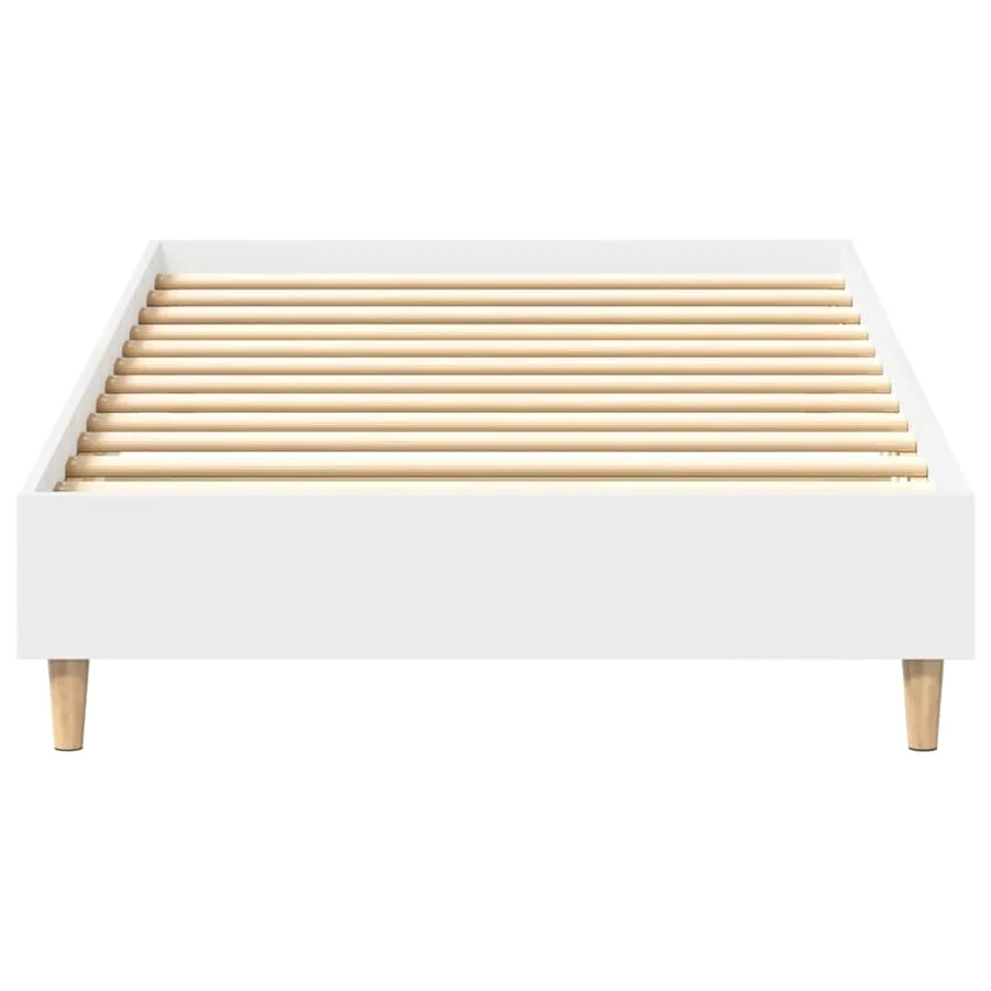 Cadre de lit sans matelas blanc 90x190 cm bois d'ingénierie - 4