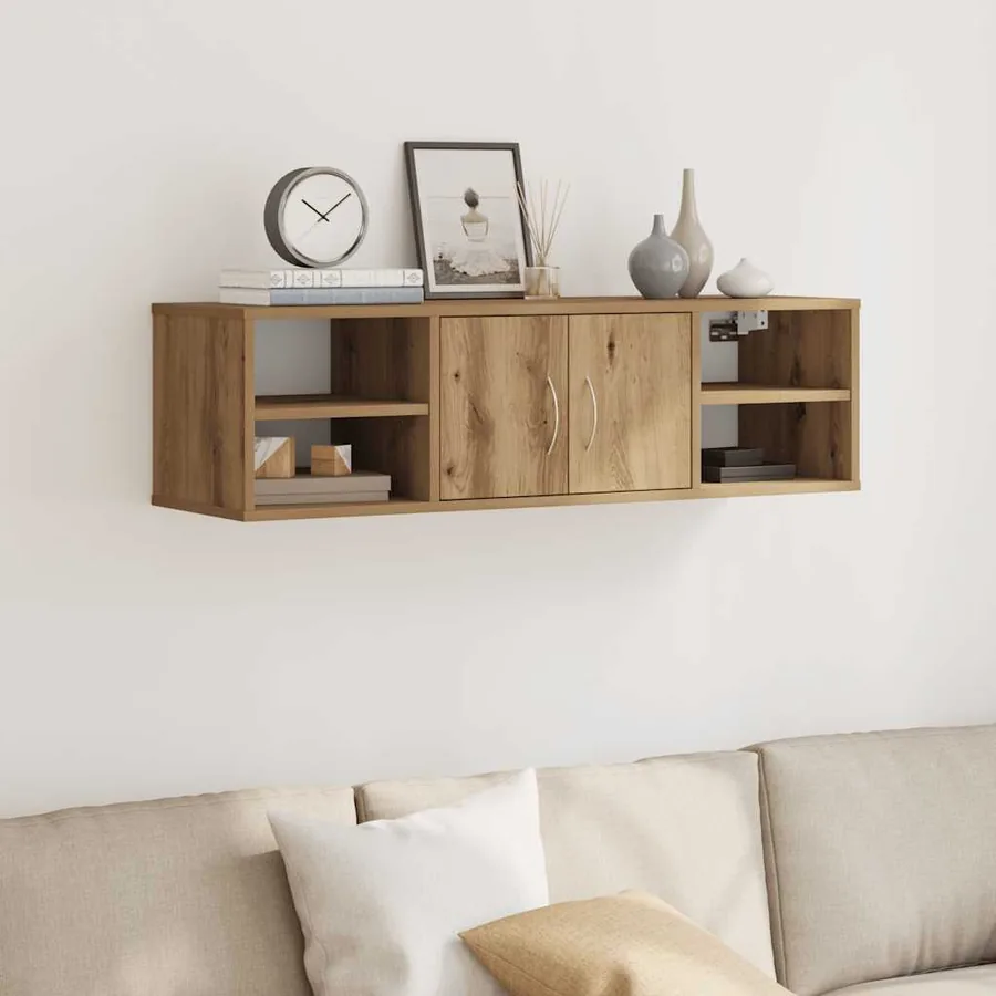 Armoire murale chêne artisanal 101x30x29 cm bois d'ingénierie
