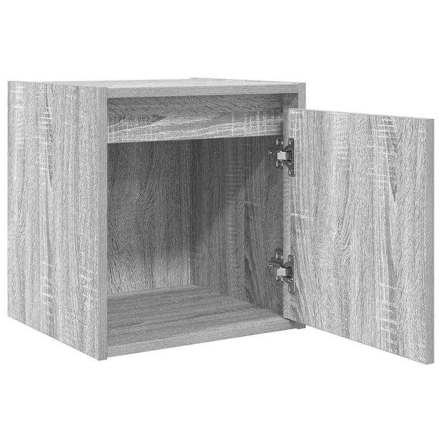Table de chevet murale sonoma gris 38x34x40 cm - 5