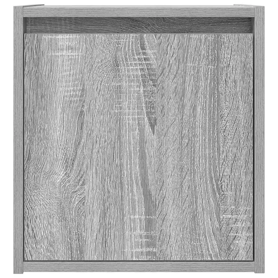 Table de chevet murale sonoma gris 38x34x40 cm - 6