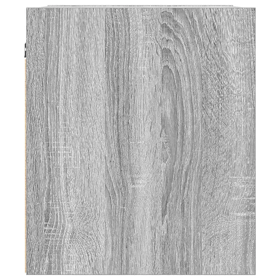 Table de chevet murale sonoma gris 38x34x40 cm - 7