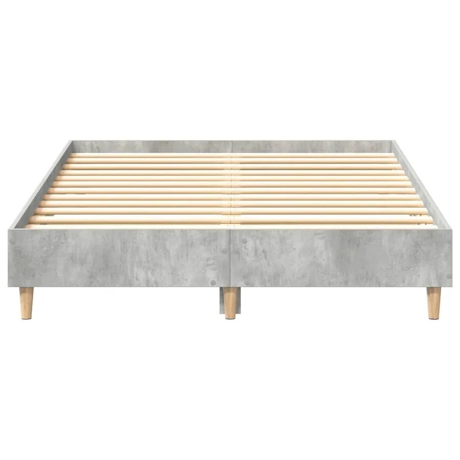 Cadre de lit sans matelas gris béton 120x200 cm bois ingénierie - 5