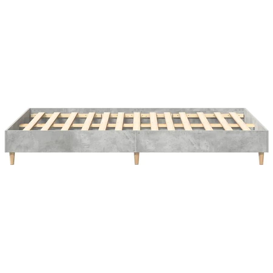 Cadre de lit sans matelas gris béton 120x200 cm bois ingénierie - 6