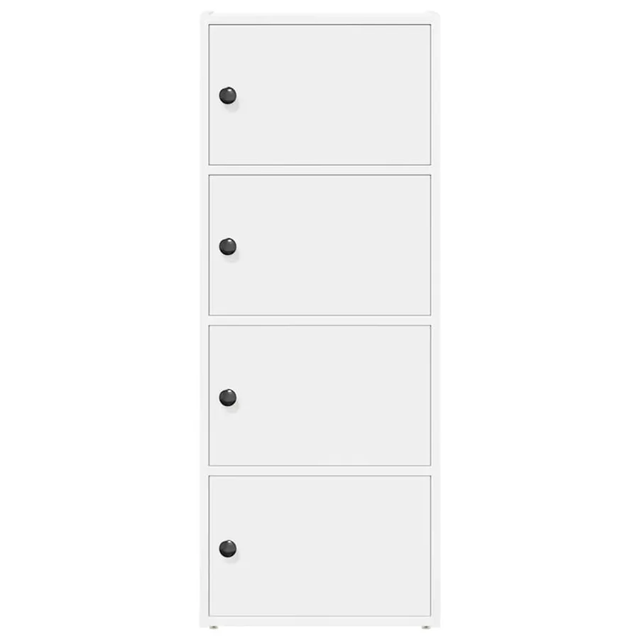 Bibliothèque blanc 40x24x102 cm bois d'ingénierie - 4