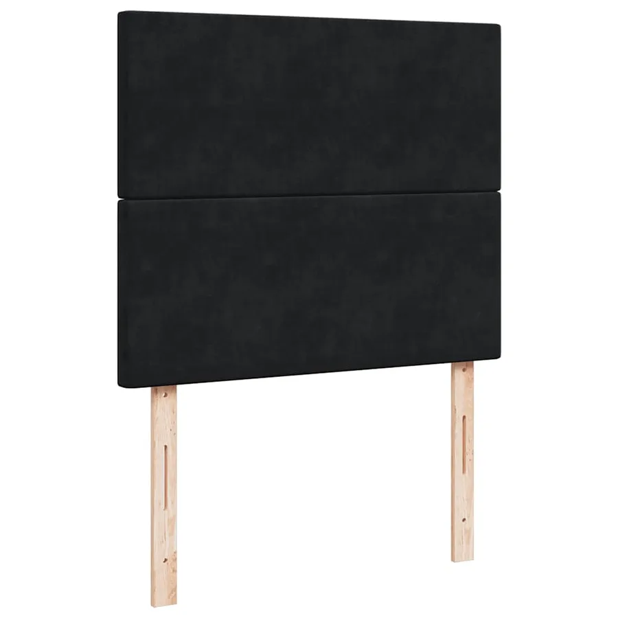 Cadre de lit ottoman avec matelas noir 120x200 cm velours - 13
